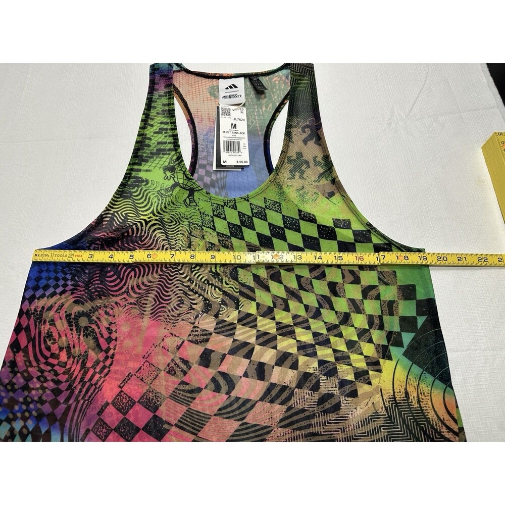 NWT Men's Adidas x Jeremy Scott Allover Print Tank Top Size Medium JL7624 - Picture 10 of 14
